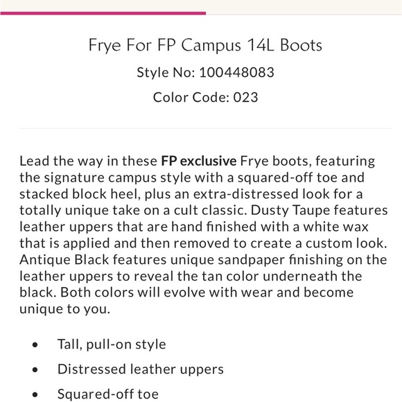 Frye 14L Campus Boots - exclusive color - Picture 12 of 12